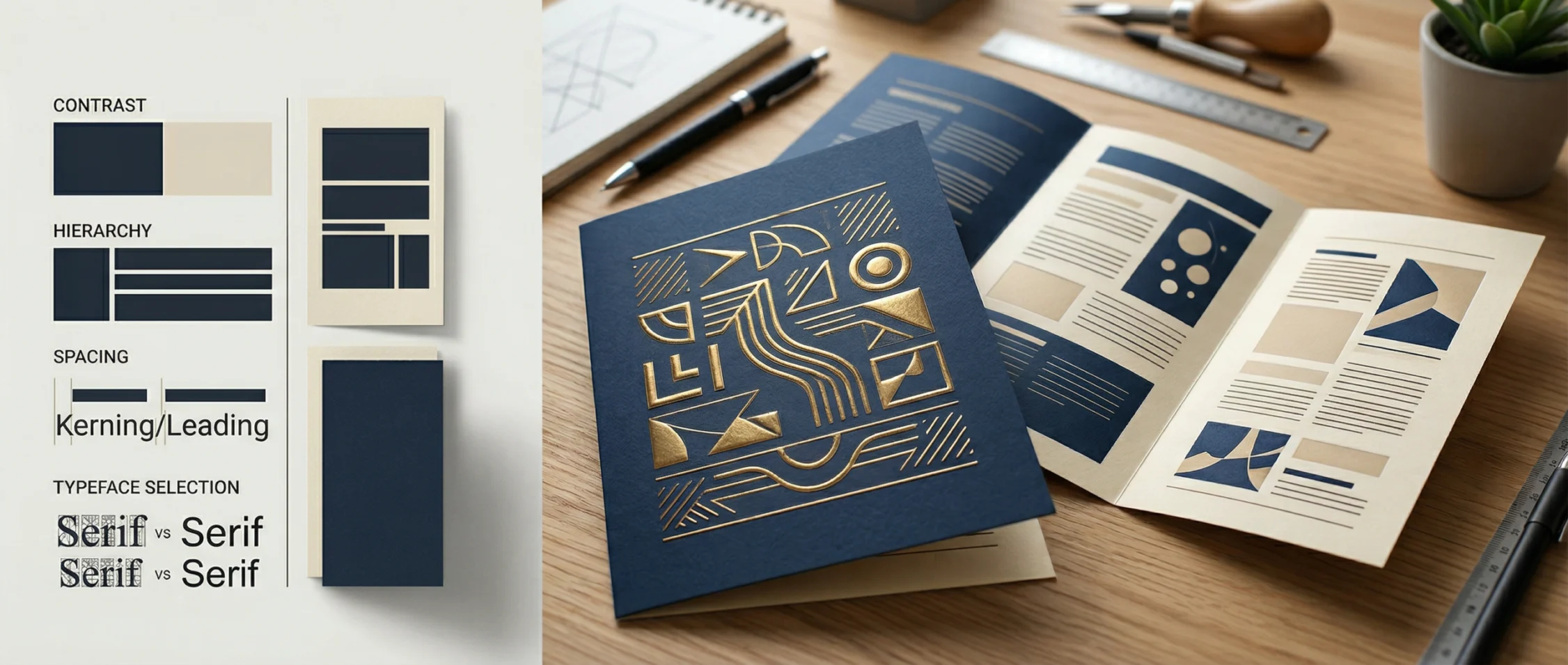 أساسيات تصميم الحروف البارزة في البروشور أساسيات تصميم الحروف البارزة في البروشور