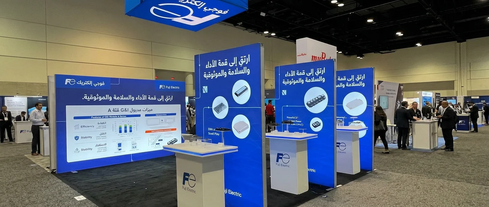 مكان العرض يؤثر في تصميم الرول أب