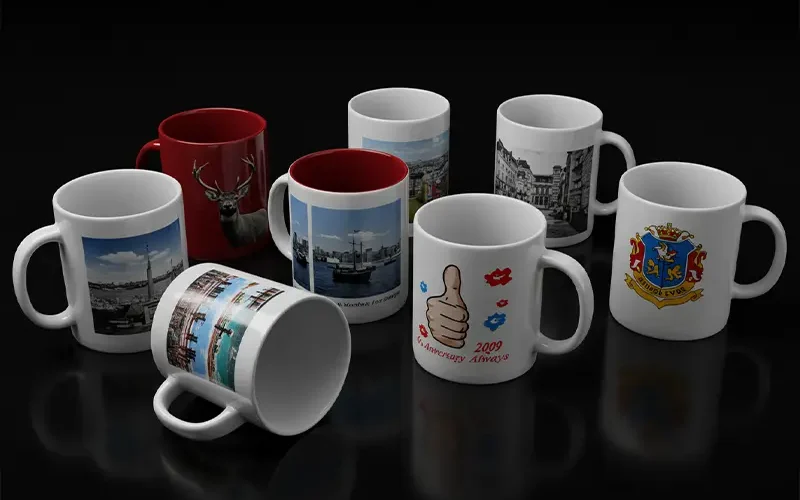 الطباعة على الأكواب