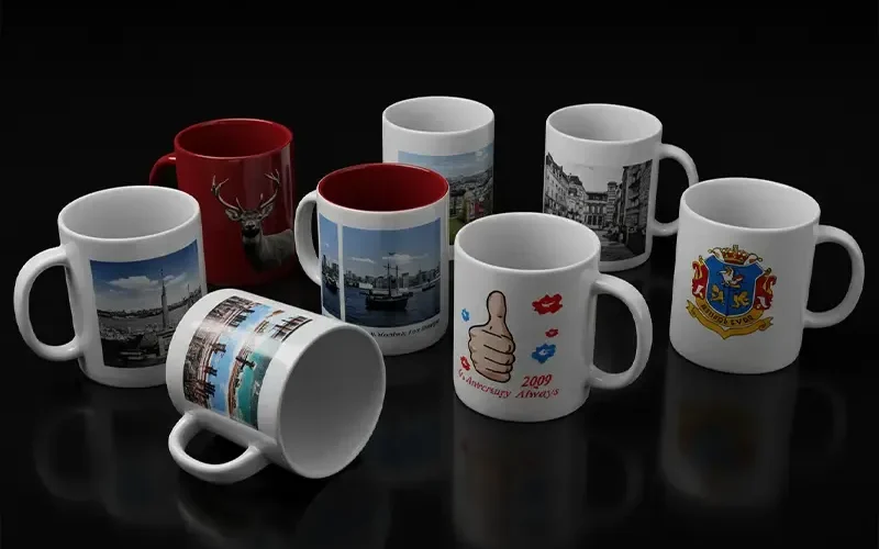 الطباعة على الأكواب