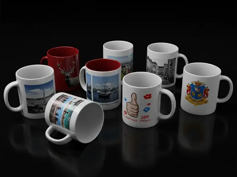 الطباعة على الأكواب