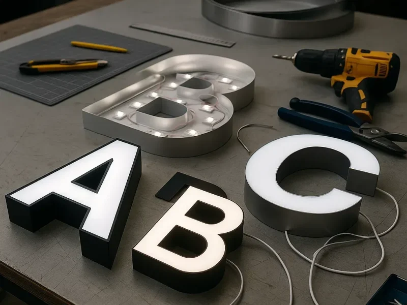تقنيات تصنيع الحروف البارزة الحديثة